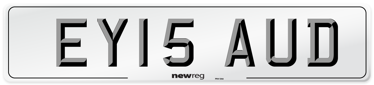 EY15 AUD Number Plate from New Reg